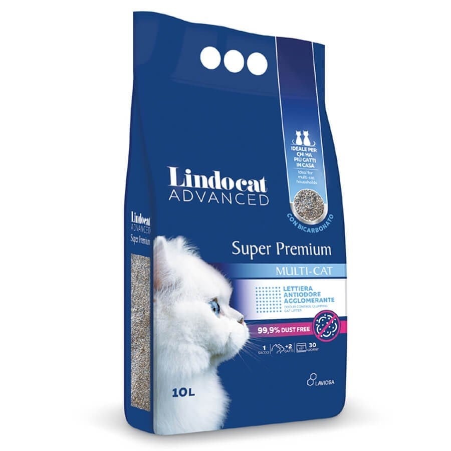 Lindocat Multicat Bikarbonatlı Koku Önleyici Extra Güçlü Topaklanan Kedi Kumu 10 Lt