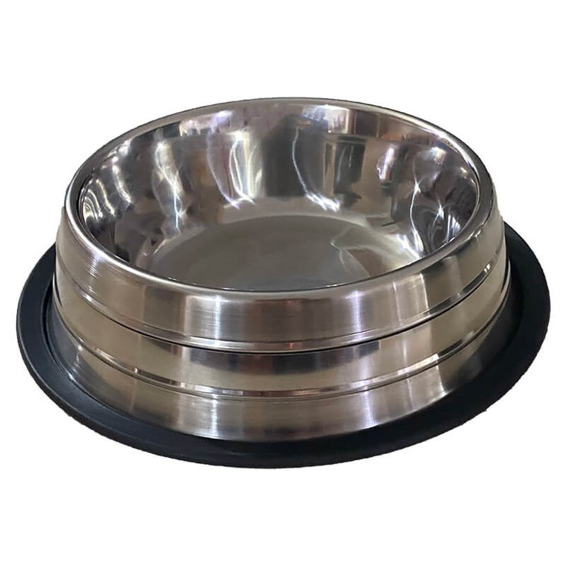 Lion Pets Çizgili Çelik  Köpek Mama Kabı 24 oz