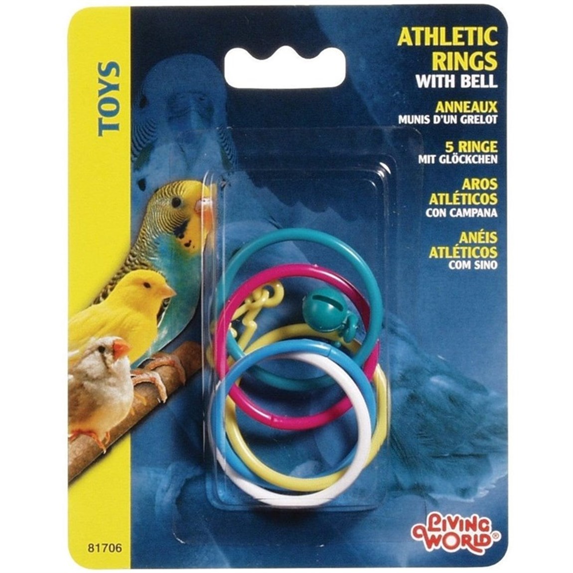 Living World Halkalı Plastik Kuş Oyuncağı
