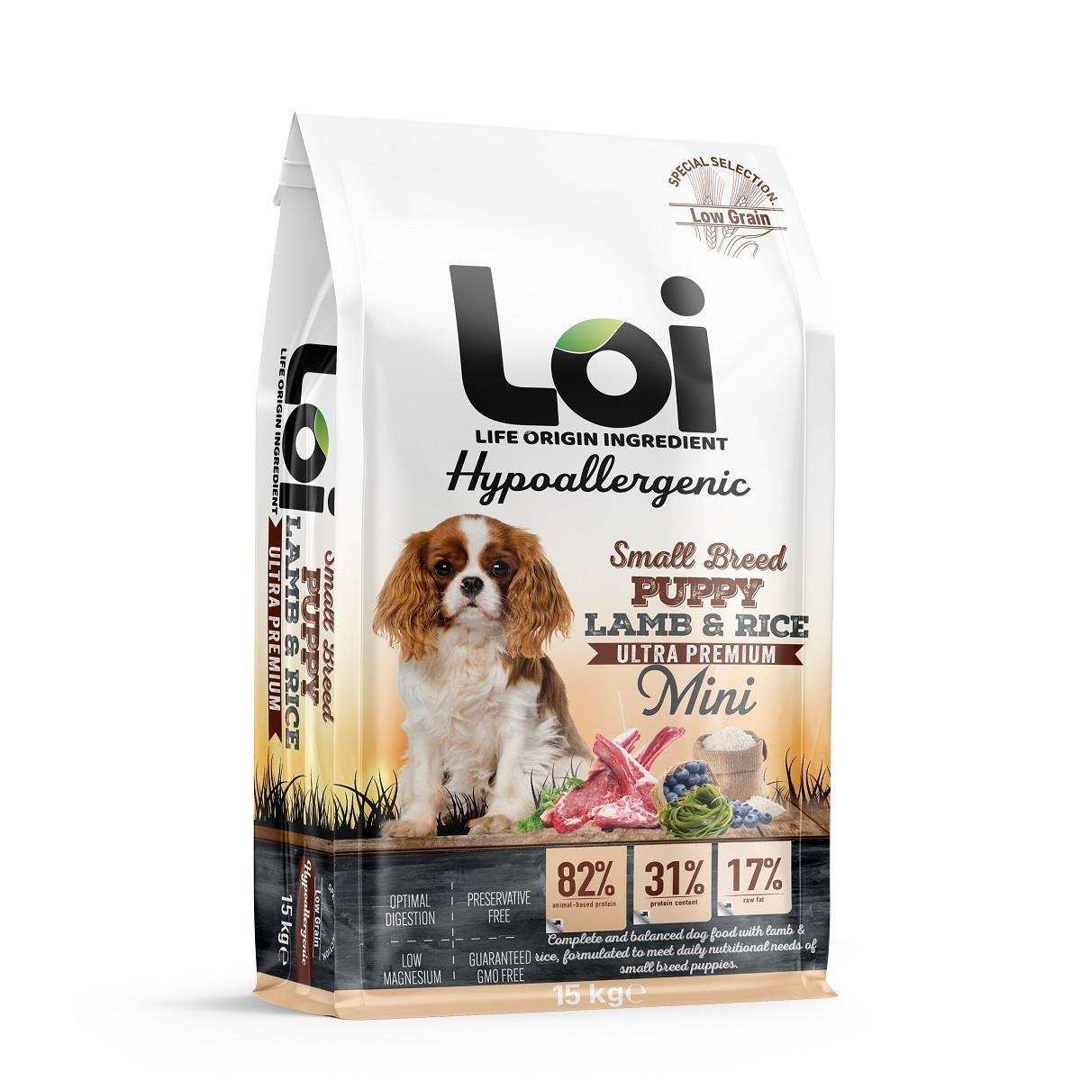 Loi Mini Puppy Kuzu Etli Küçük Irk Yavru Köpek Maması 3 Kg