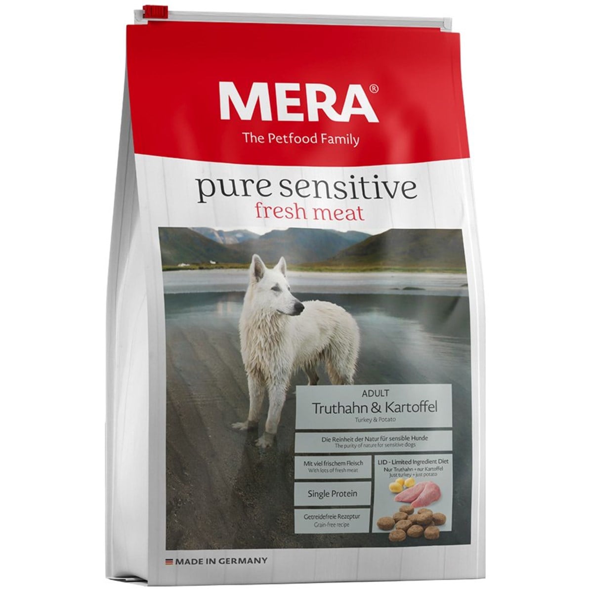 Meradog Tahılsız Hindili Patatesli Köpek Maması 12,5 Kg