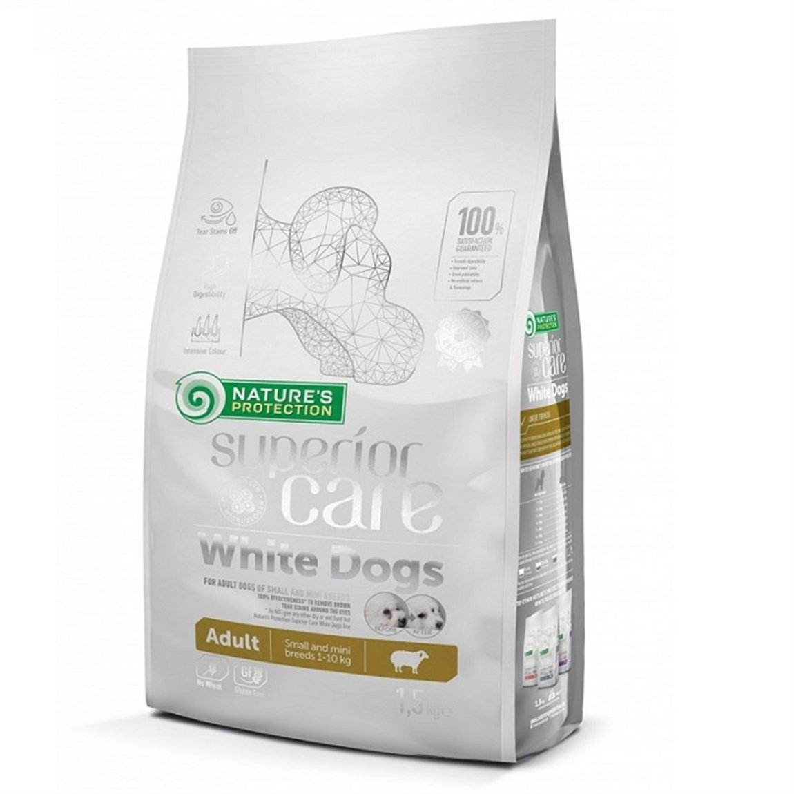 Nature's Protection Balıklı Beyaz Tüylü Köpek Maması 10 kg
