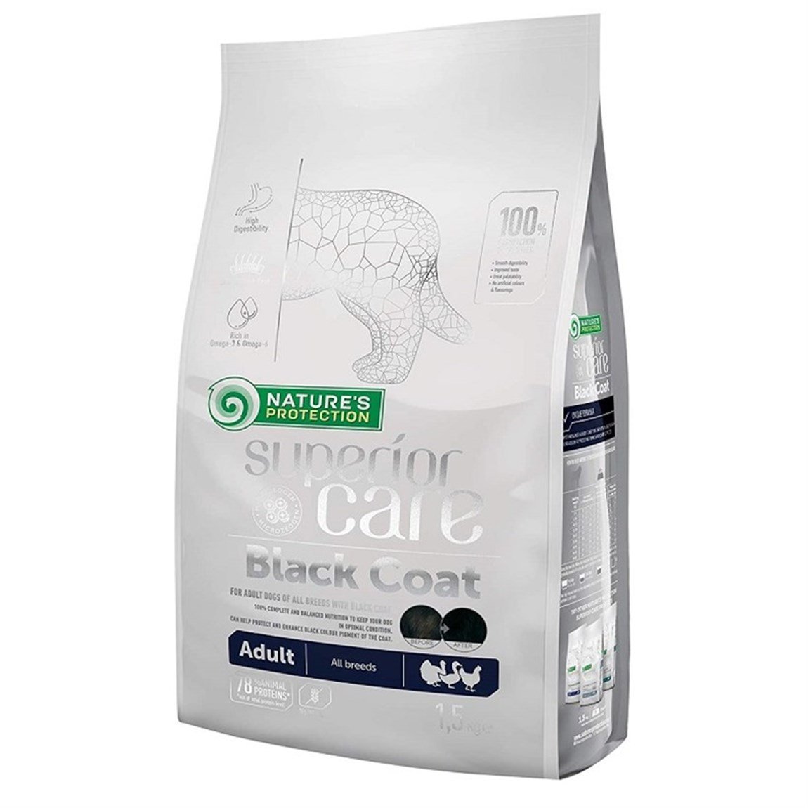 Nature's Protection Black Siyah Tüylü Köpek Maması 10 kg