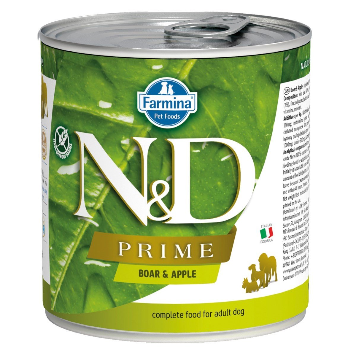 N&D Prime Yaban Domuzlu Elmalı Köpek Konserve Maması 285 GR