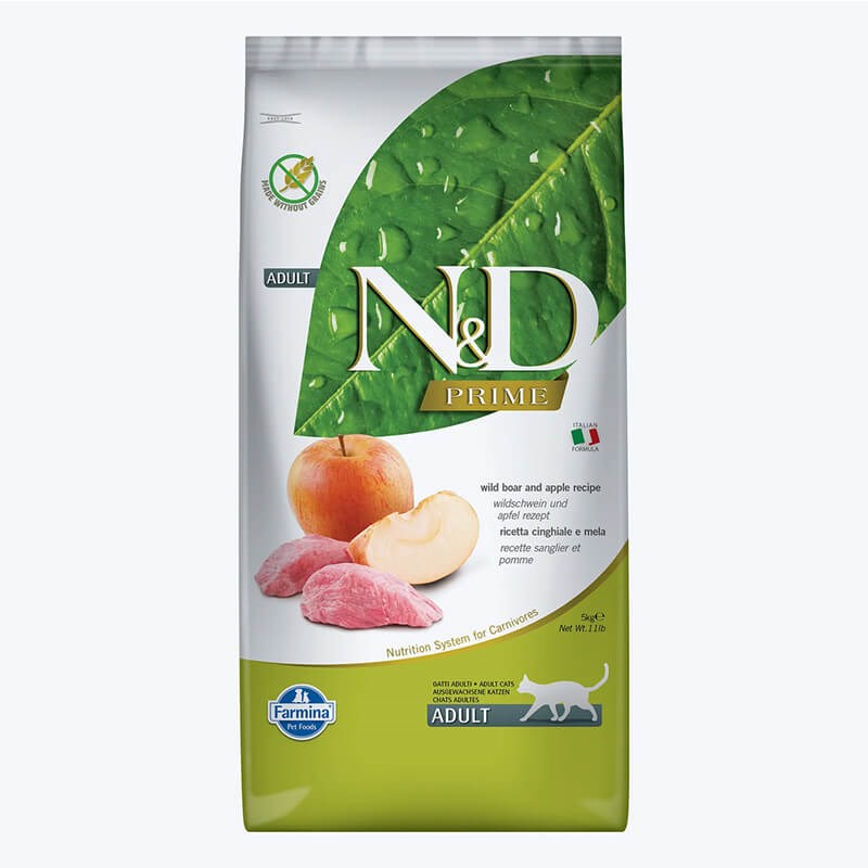 N&D Tahılsız Yaban Domuzu Ve Elmalı Kedi Maması 10 Kg