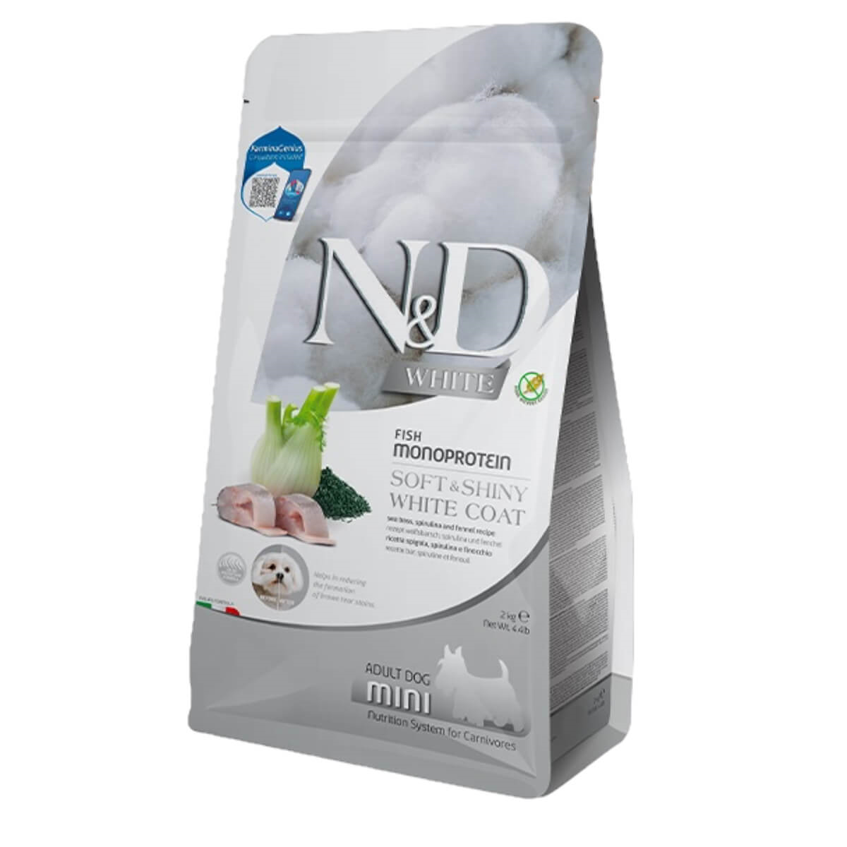 N&D White Levrek Rezeneli Mini Irk Beyaz Köpek Maması 5 Kg