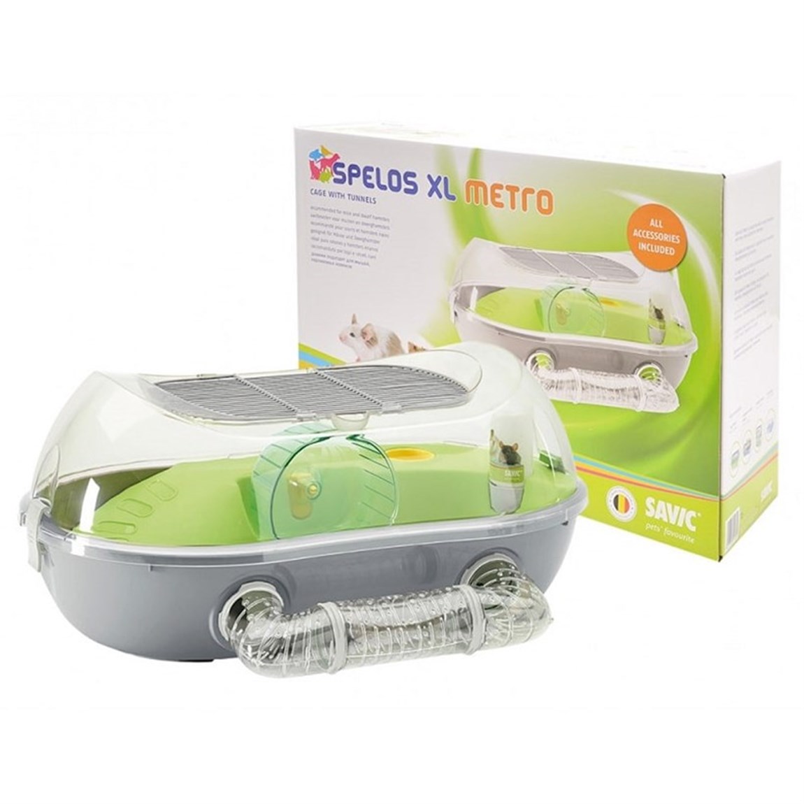 Nobby Spelos XL Metro Hamster Kafesi Gri 59x44x27 cm