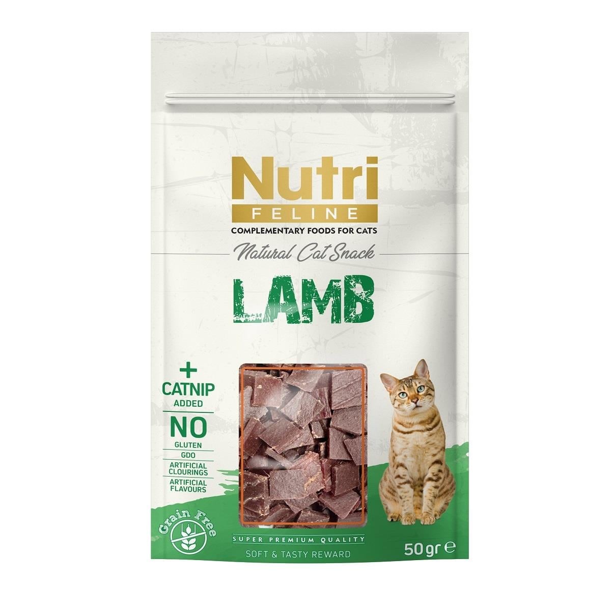 Nutri Feline Kuzu Ve Kedi Otlu Kedi Ödül Maması 50gr