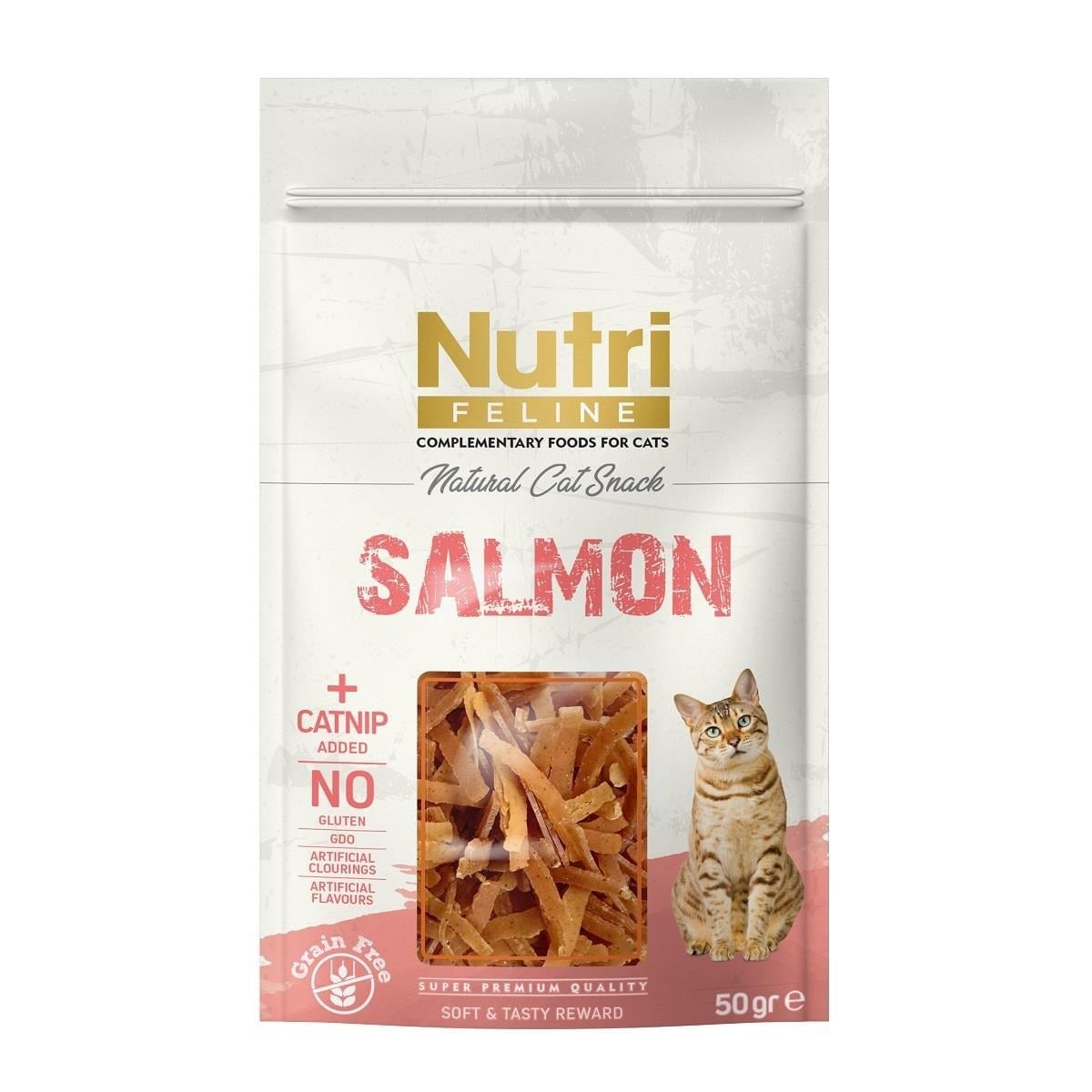 Nutri Feline Somon Ve Kedi Otlu Kedi Ödül Maması 50gr
