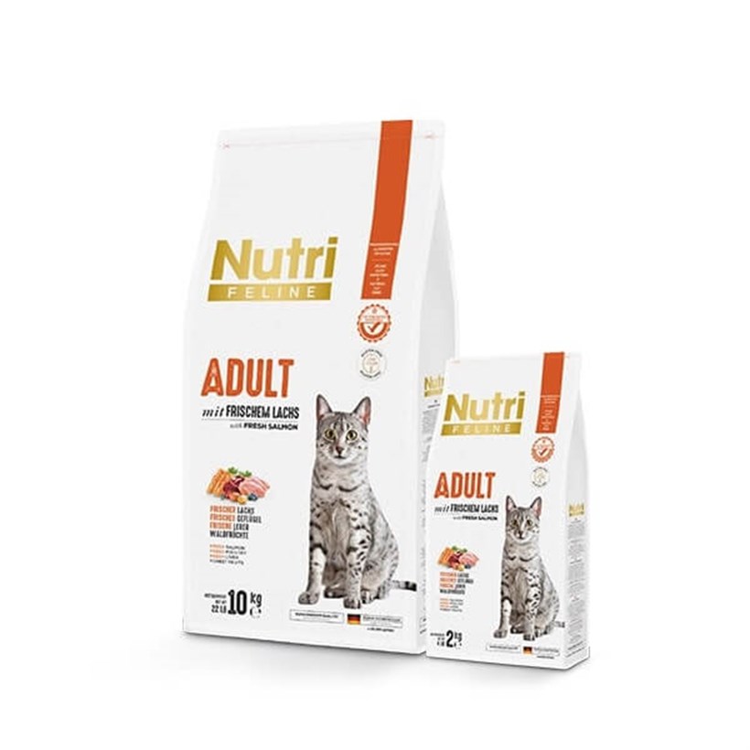 Nutri Feline Somonlu Tahılsız Yetişkin Kedi Maması 10 kg