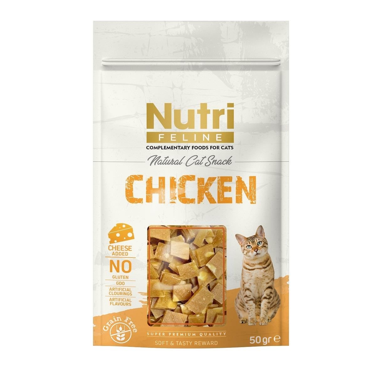 Nutri Feline Tavuklu Ve Peynirli  Kedi Ödül Maması 50 Gr