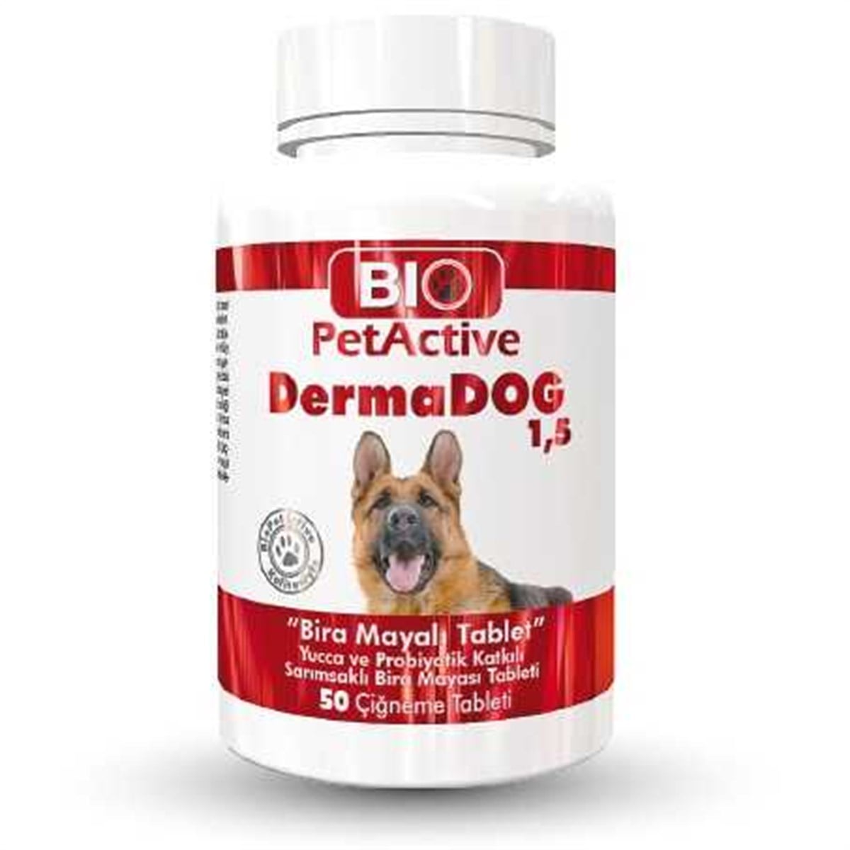 Pet Active DermaDog Sarımsaklı Maya Çiğneme Tableti 100 tb