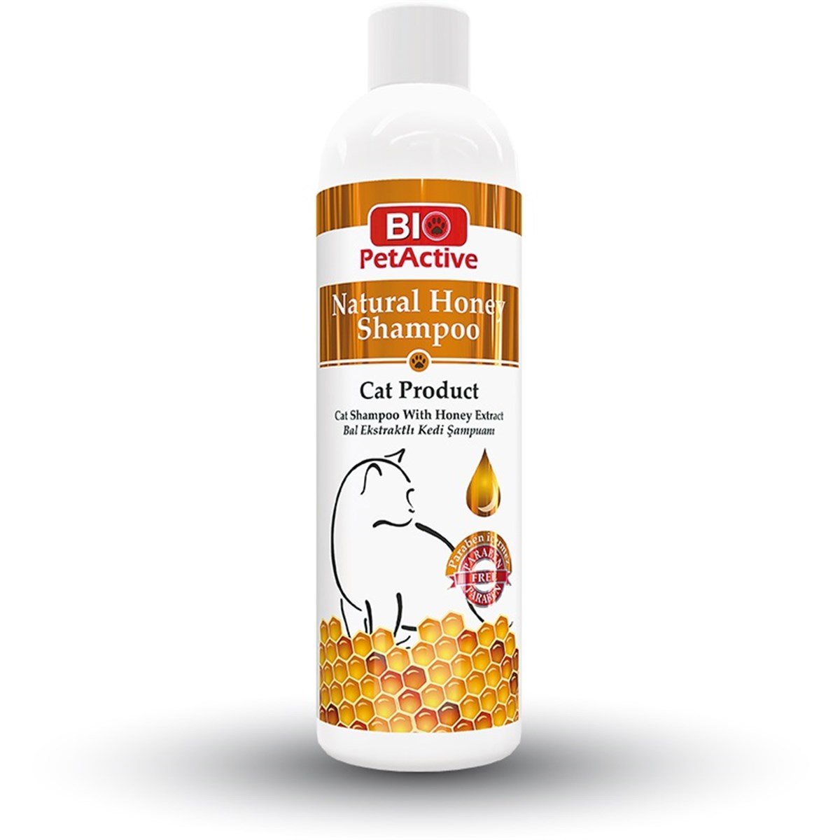 Pet Active Doğal Bal Özlü Kedi Şampuanı 250 Ml