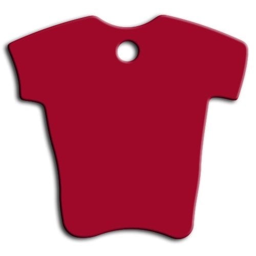Petag Aluminium Kedi ve Köpek İsimliği Kırmızı Tshirt Şekilli Large