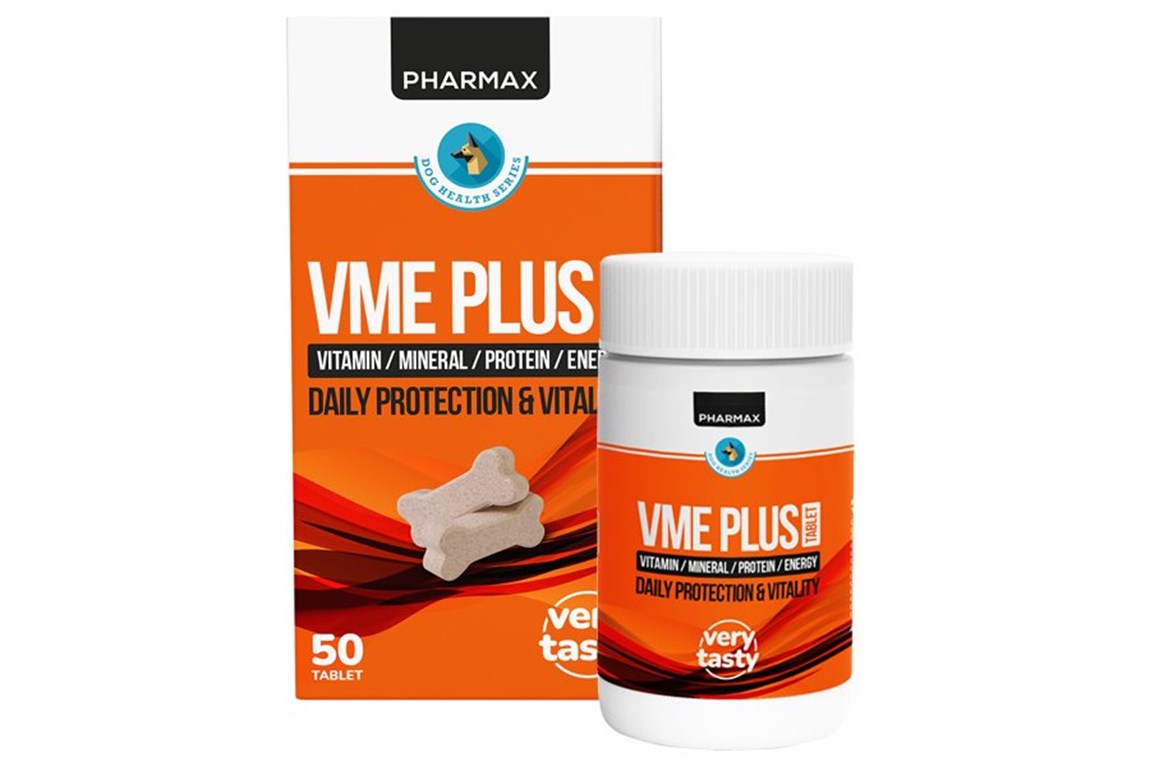 Pharmax VME Plus Köpekler İçin Vitamin Mineral Protein 50 Tb