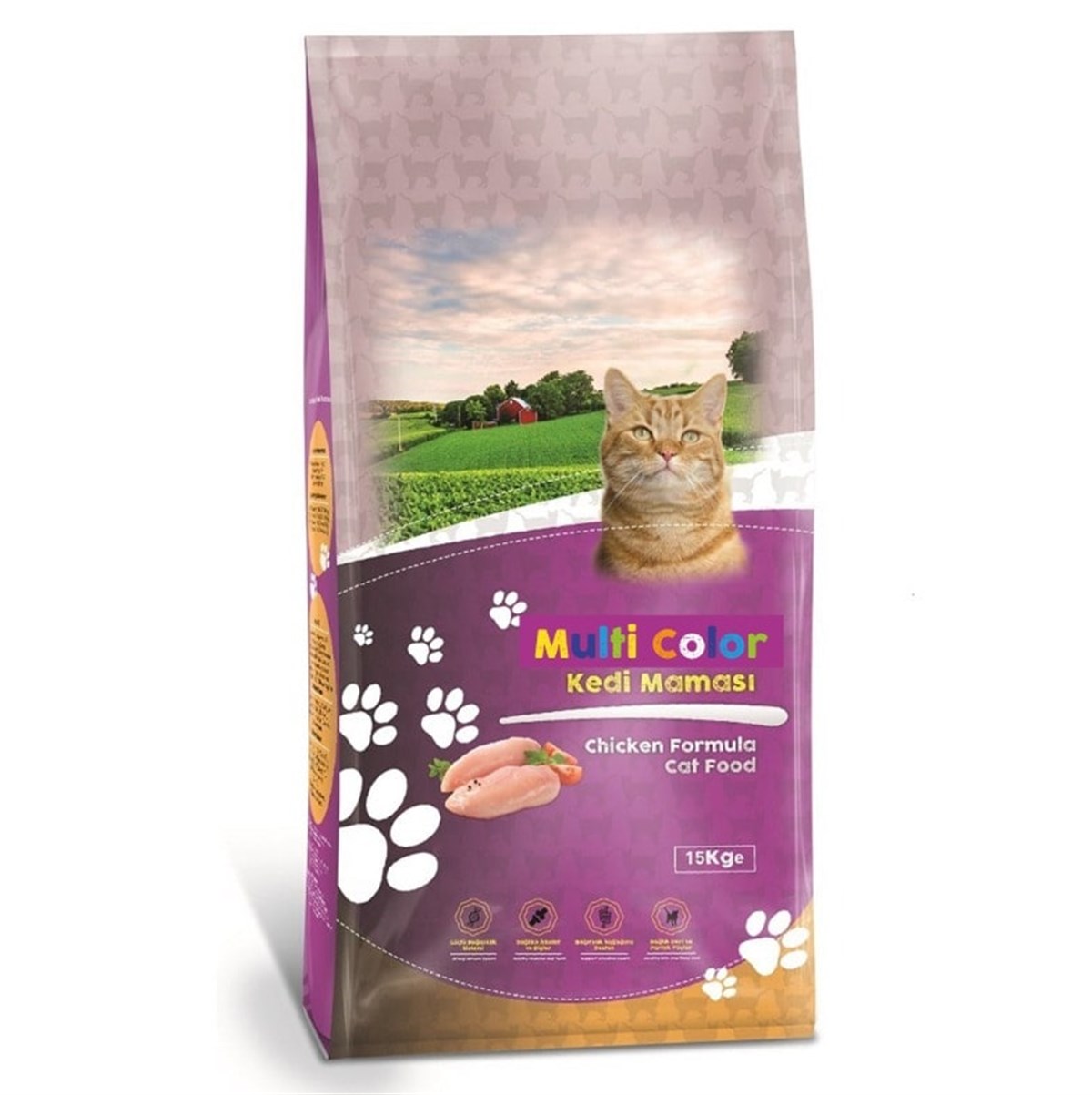 Pisy Cat Muti Color Kuru Kedi Maması 15 Kg