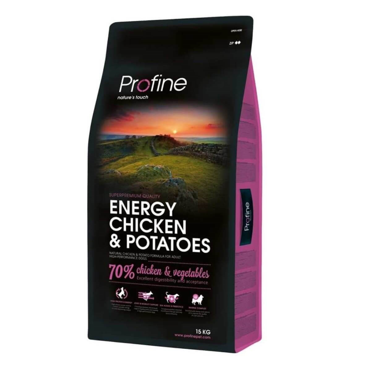 Profine Yüksek Enerjili Tavuklu Yetişkin Köpek Maması 15 Kg
