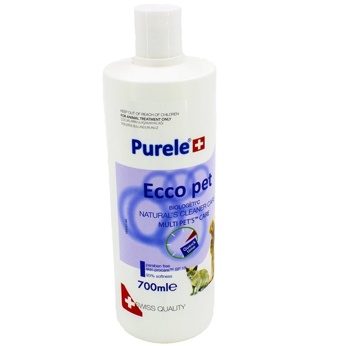 Purele Ecco Kedi ve Köpek Bakım Şampuanı 700 ml
