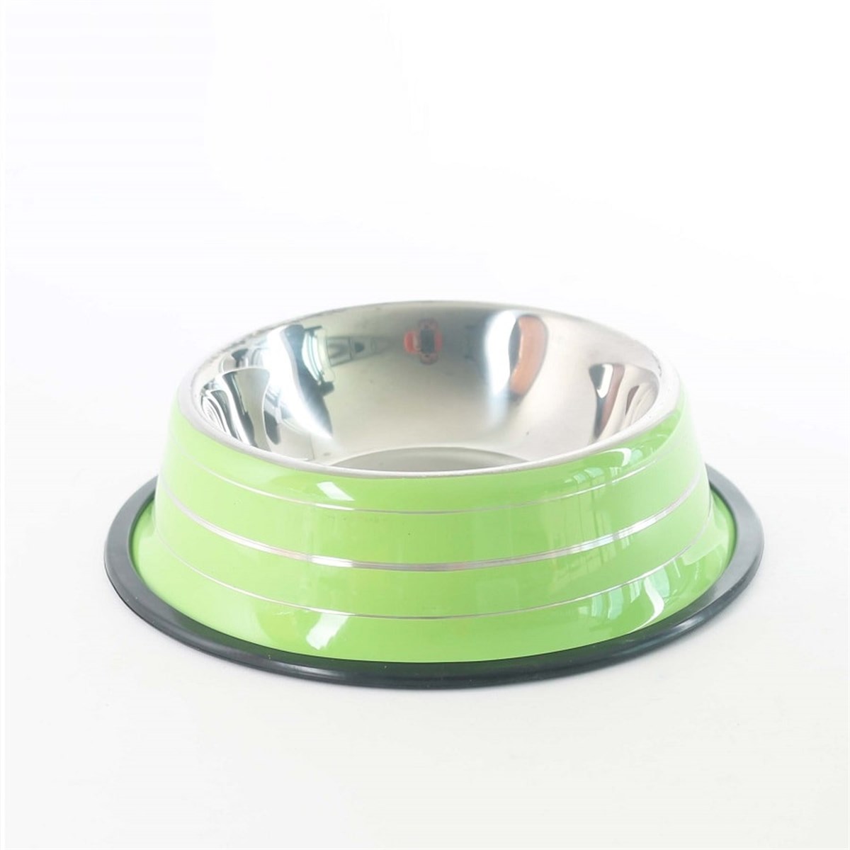 Renkli Baskılı Çelik Mama Kabı 30 Cm - 64 Oz Yeşil