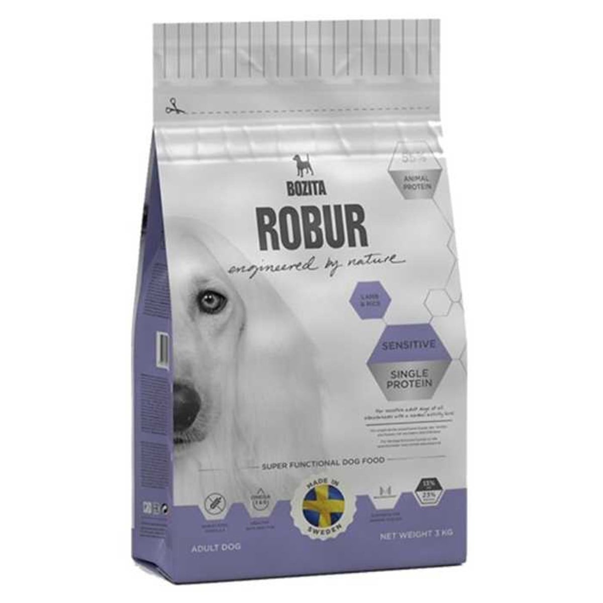 Robur Sensitive Single Protein Kuzulu Köpek Maması 12,5 kg
