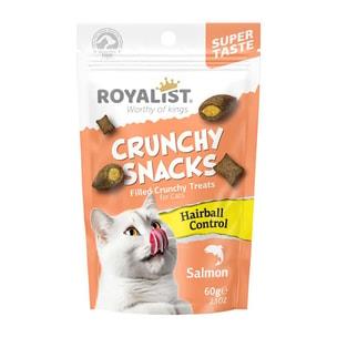 Royalist Crunchy Snacks Salmon Hairball Kedi Ödül Maması 60 GR