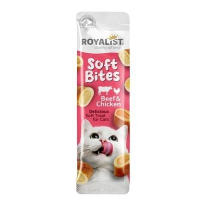 Royalist Soft Bites Beef & Chicken Kedi Ödül Maması 10 GR