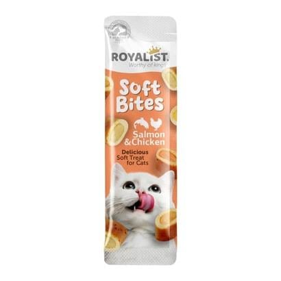 Royalist Soft Bites Salmon & Chicken Kedi Ödül Maması 10 GR