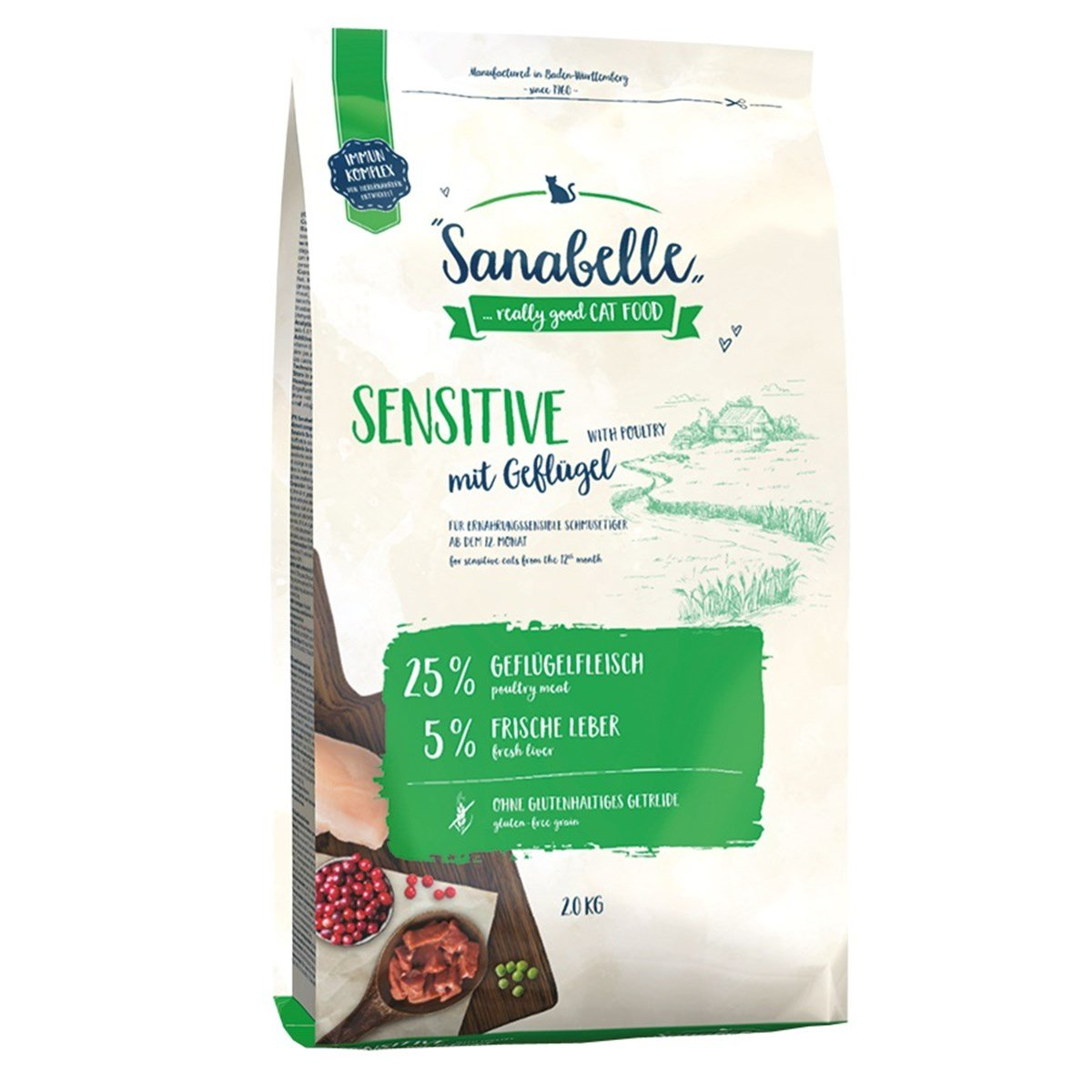 Sanabelle Sensitive Hassas Tavuklu Yetişkin Kedi Maması 2 Kg