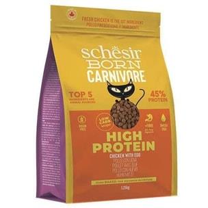 Schesir Born Carnivore Tavuk ve Yumurtalı Yetişkin Kedi Maması 1,25kg