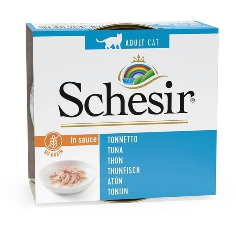 Schesir Broth Ton Balığı Et Suyunda Yetişkin Kedi Konservesi 70 Gr