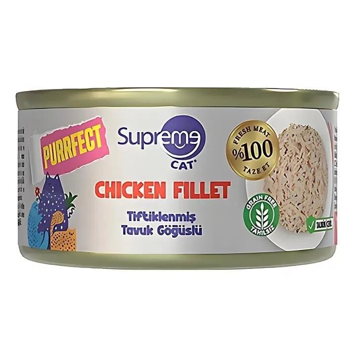 Supreme Tiftiklenmiş Tavuk Göğüs Etli Kedi Maması 70 Gr