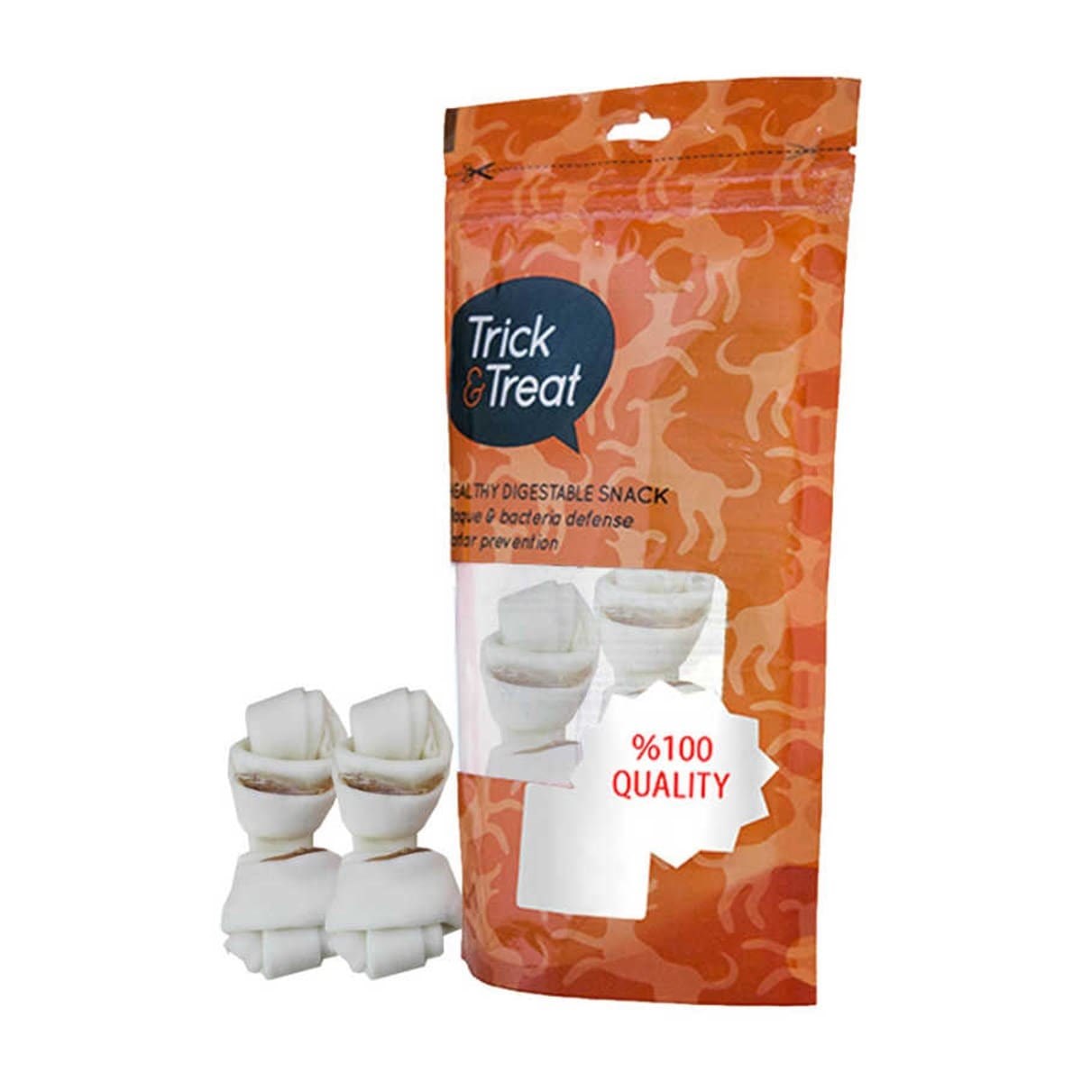 Trick & Treat Tavuklu Düğüm Kemik 10 Cm  2 Li