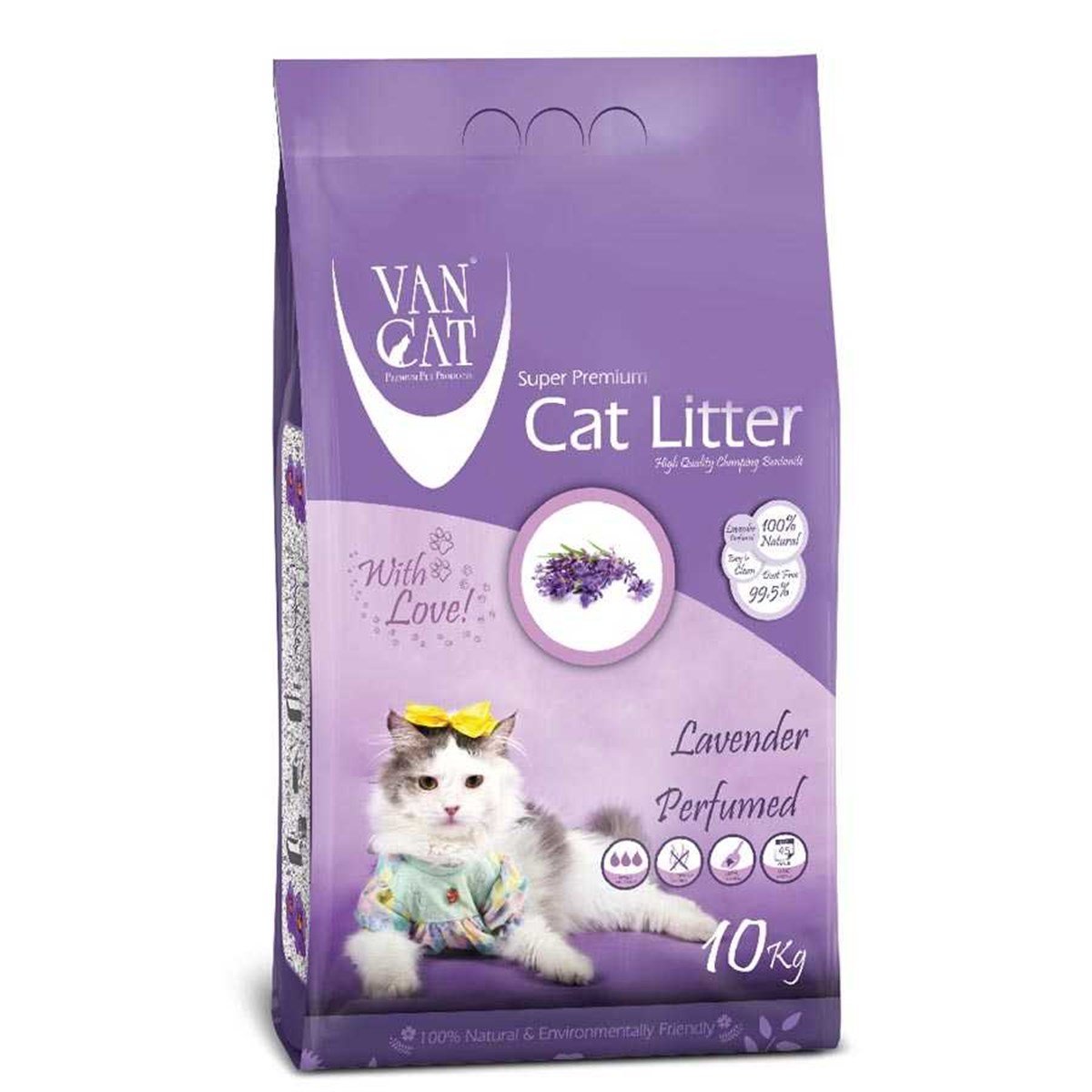 Van Cat Lavanta Kokulu Kalın Taneli Kedi Kumu 10 Kg
