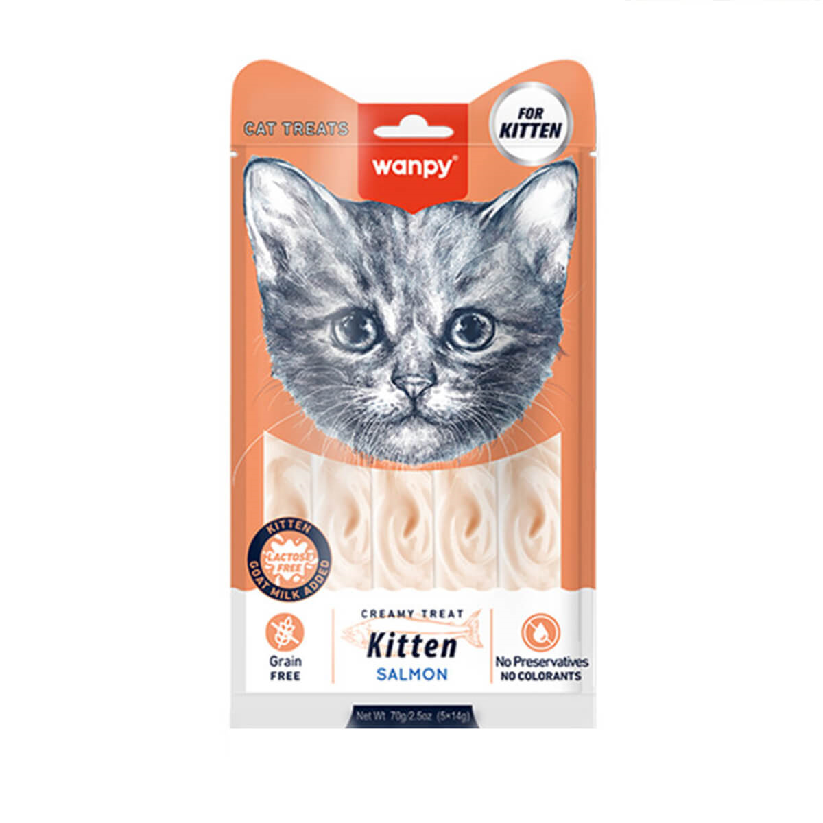 Wanpy Somonlu - Yavru Kedi Krema Ödülü 5x14 g