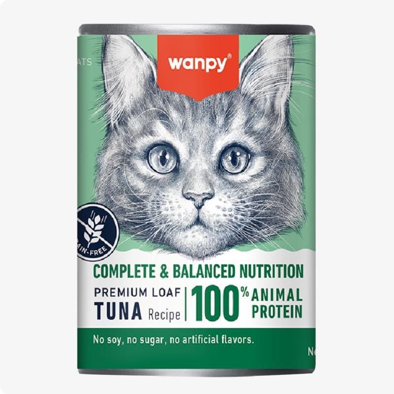 Wanpy Tahılsız %100 Ton Balıklı Kedi Konservesi 375 gr