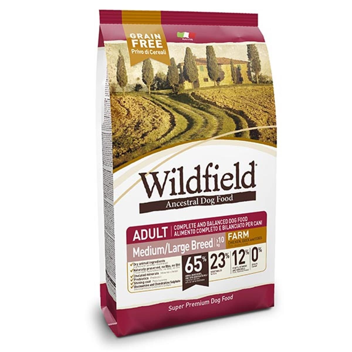 Wildfield Çiftlik Tavuklu,Ördekli Orta-Büyük Irk Köpek Maması 2 Kg