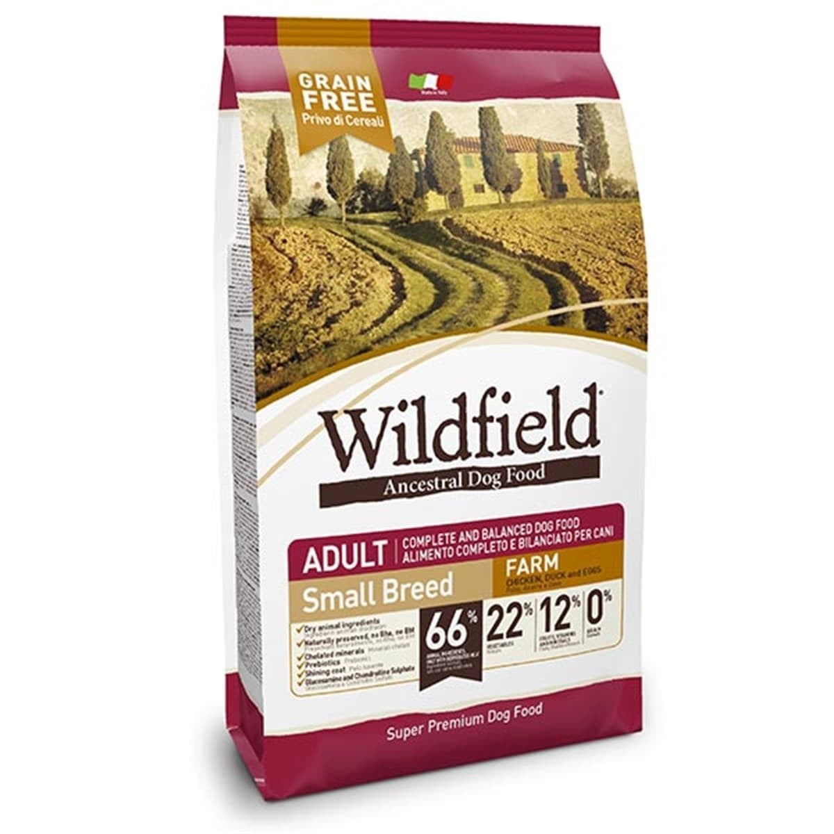 Wildfield Çiftlik Tavuklu,Ördekli Yetişkin Küçük Irk Köpek Maması 7 Kg