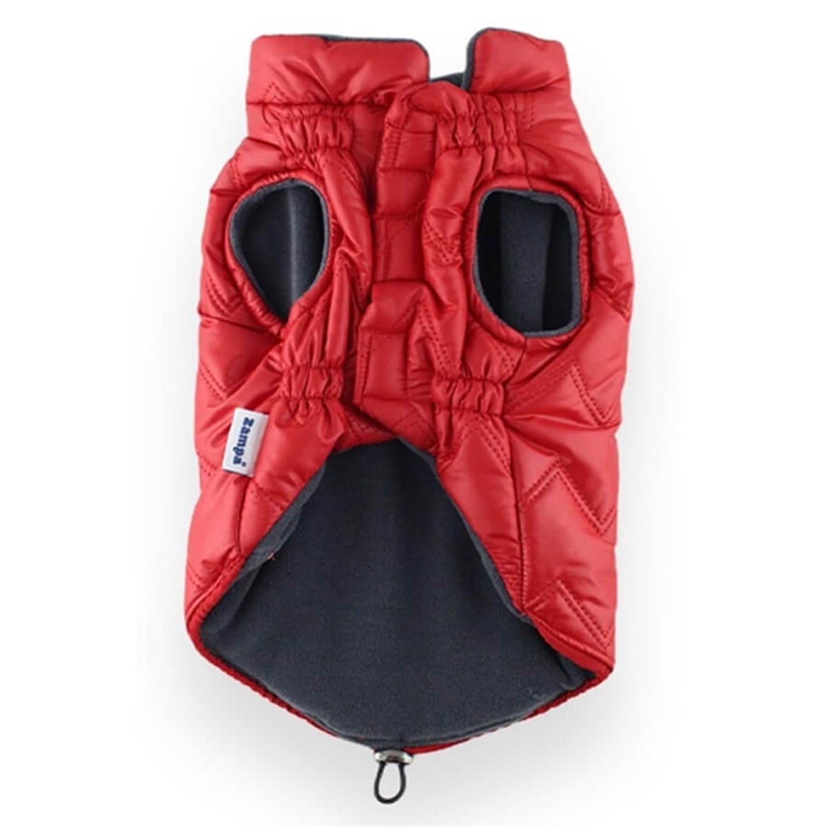 Zampa İçi Polar Kapütone Basic Köpek Montu Kırmızı 3XL