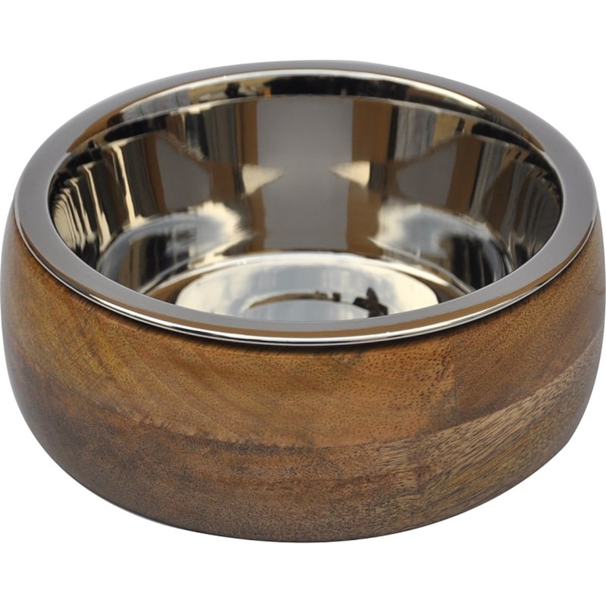 Zampa Oval Ahşap Mama Su Kabı Small 11cm