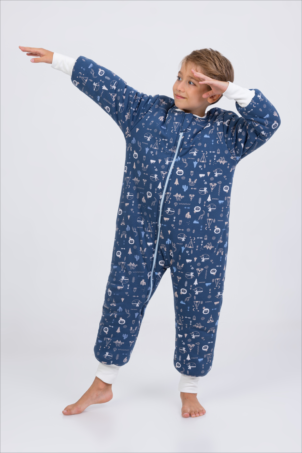 Erkek Çocuk Uyku Tulumu 6-9 Yaş Kalın Elyaf Dolgulu Premium Kalite 2.5 Tog 