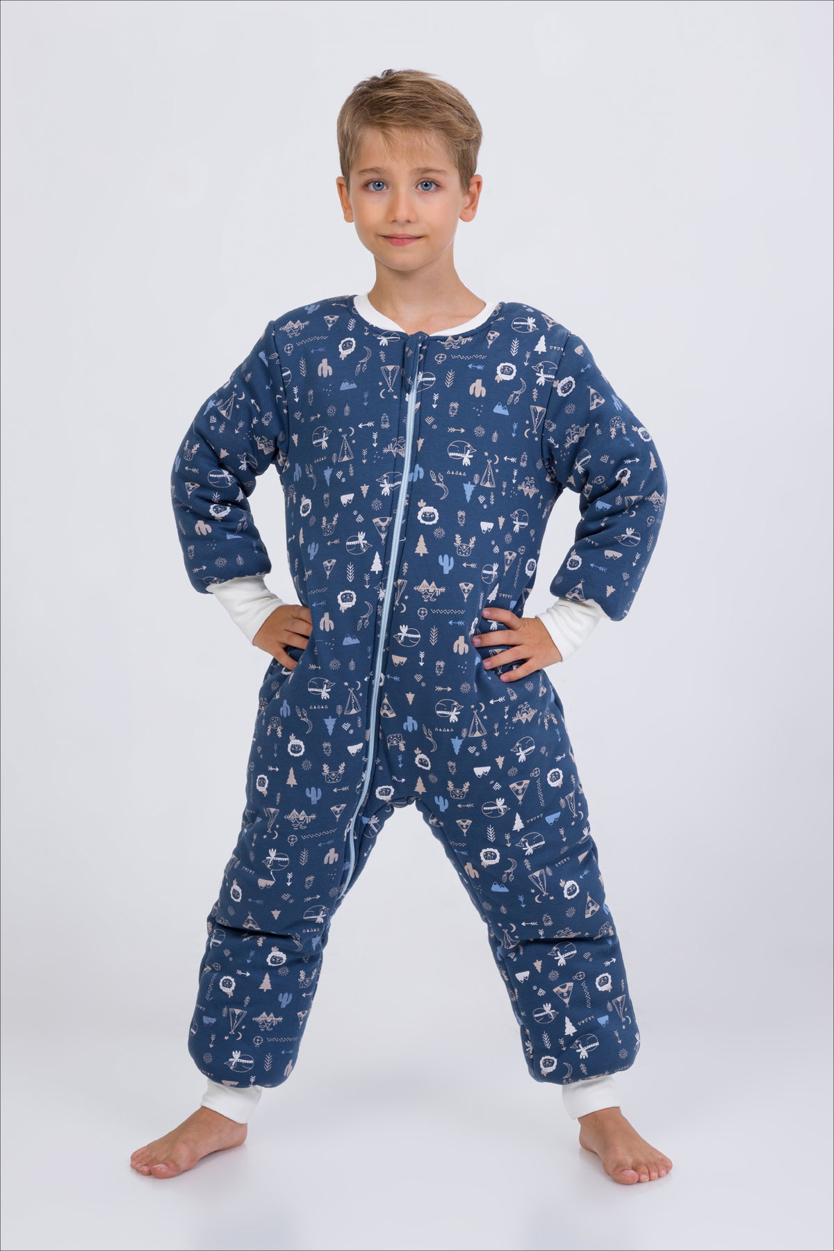 Erkek Çocuk Uyku Tulumu 6-9 Yaş Kalın Elyaf Dolgulu Premium Kalite 2.5 Tog 