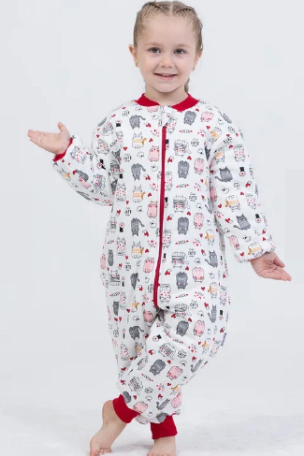 Kız Bebek 2.5 Tog Desenli Uyku Tulumu 2 YAŞ