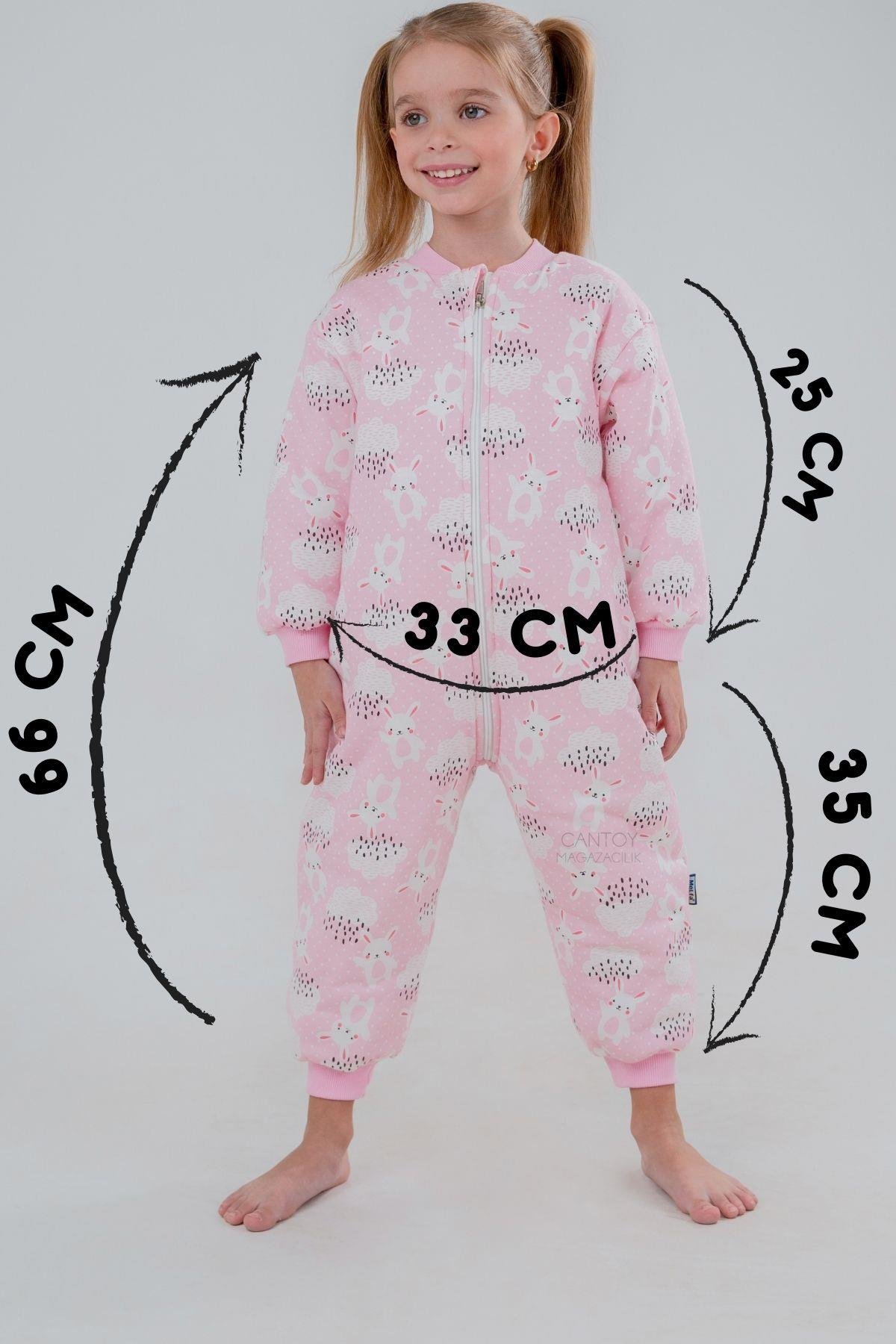 Kız Bebek 2.5 Tog Desenli Uyku Tulumu 2 YAŞ