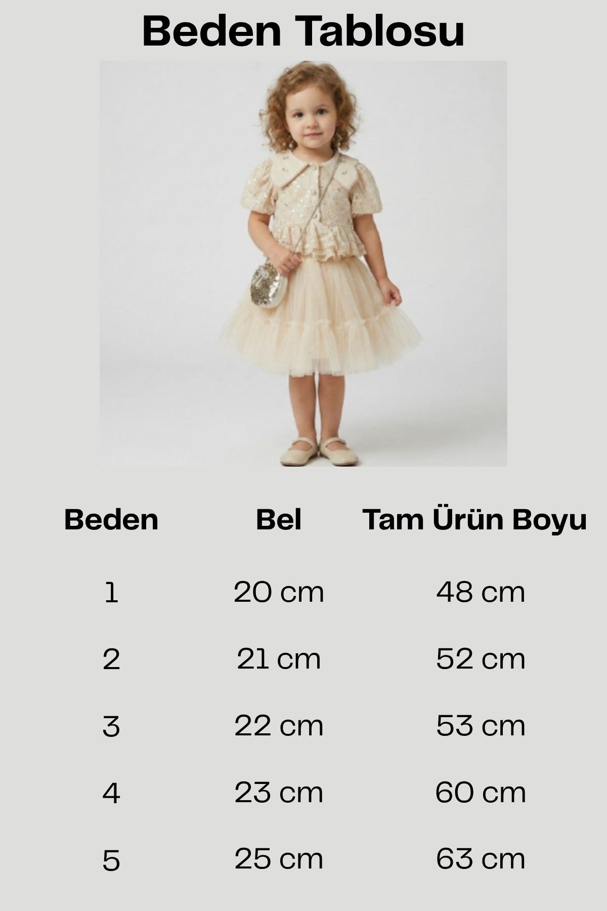 Kız Bebek Krem Nakışlı Bebe Yaka Payetli Dantelli Takım
