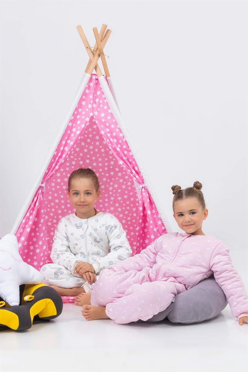 Kız Erkek Çocuk Kalın Elyaf Dolgulu Premium Kalite 2.5 Tog Desenli Uyku Tulumu