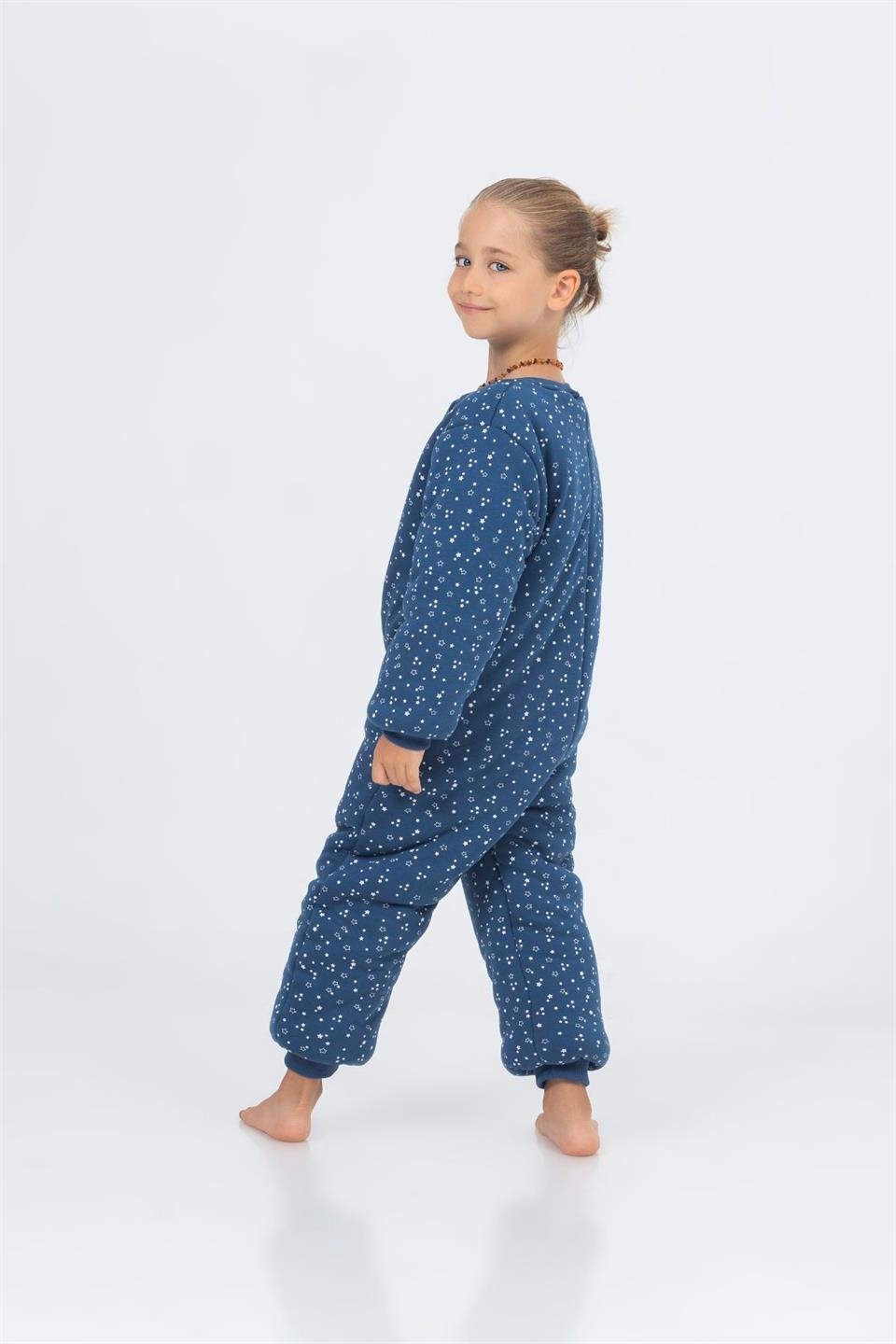 Kız Erkek Çocuk Kalın Elyaf Dolgulu Premium Kalite 2.5 Tog Desenli Uyku Tulumu