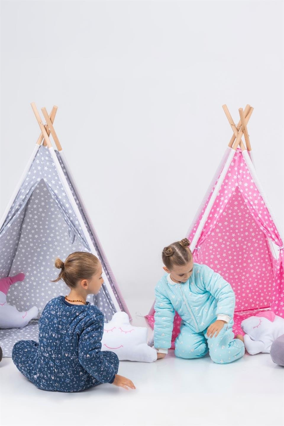 Kız Erkek Çocuk Kalın Elyaf Dolgulu Premium Kalite 2.5 Tog Desenli Uyku Tulumu