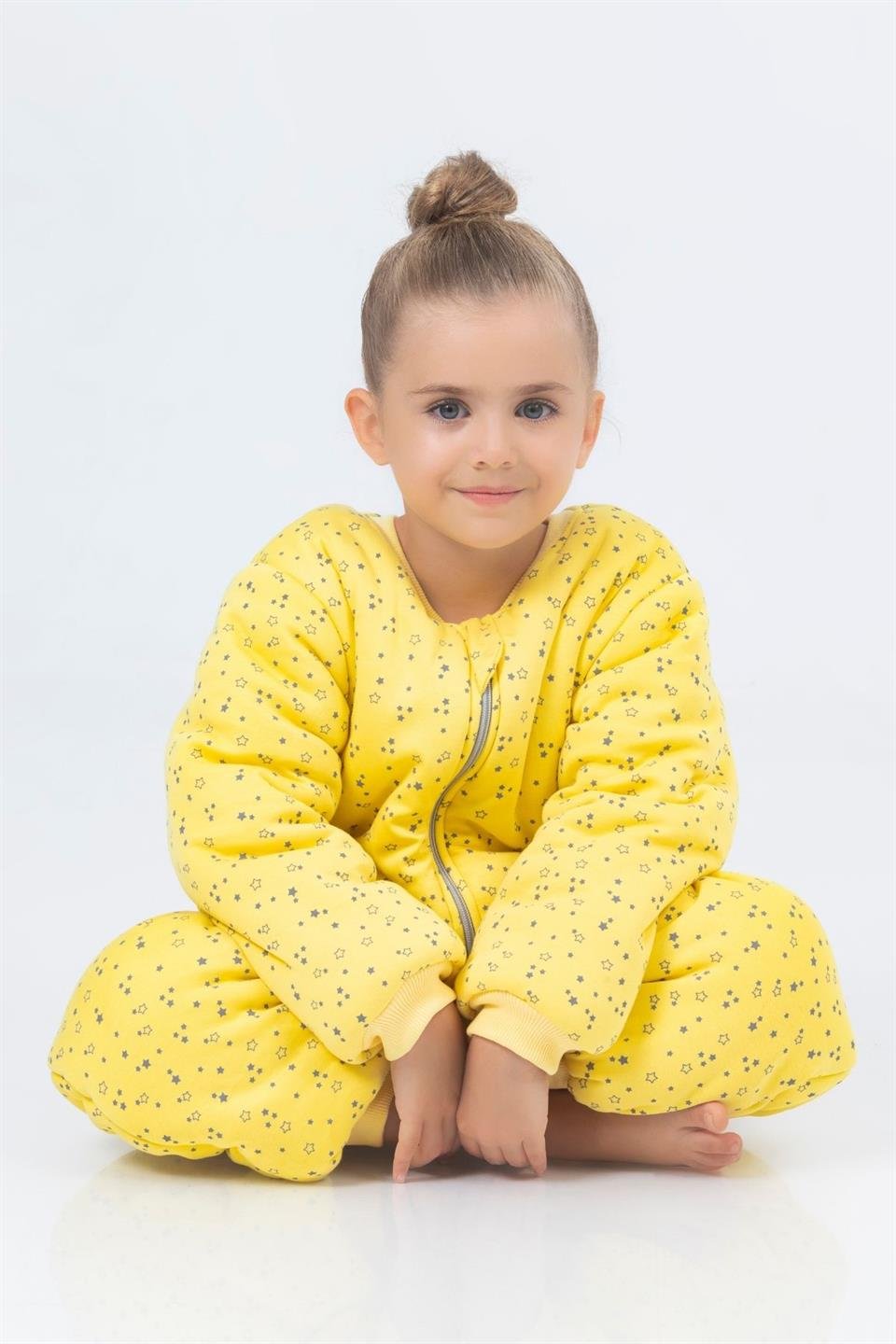 Kız Erkek Çocuk Kalın Elyaf Dolgulu Premium Kalite 2.5 Tog Desenli Uyku Tulumu