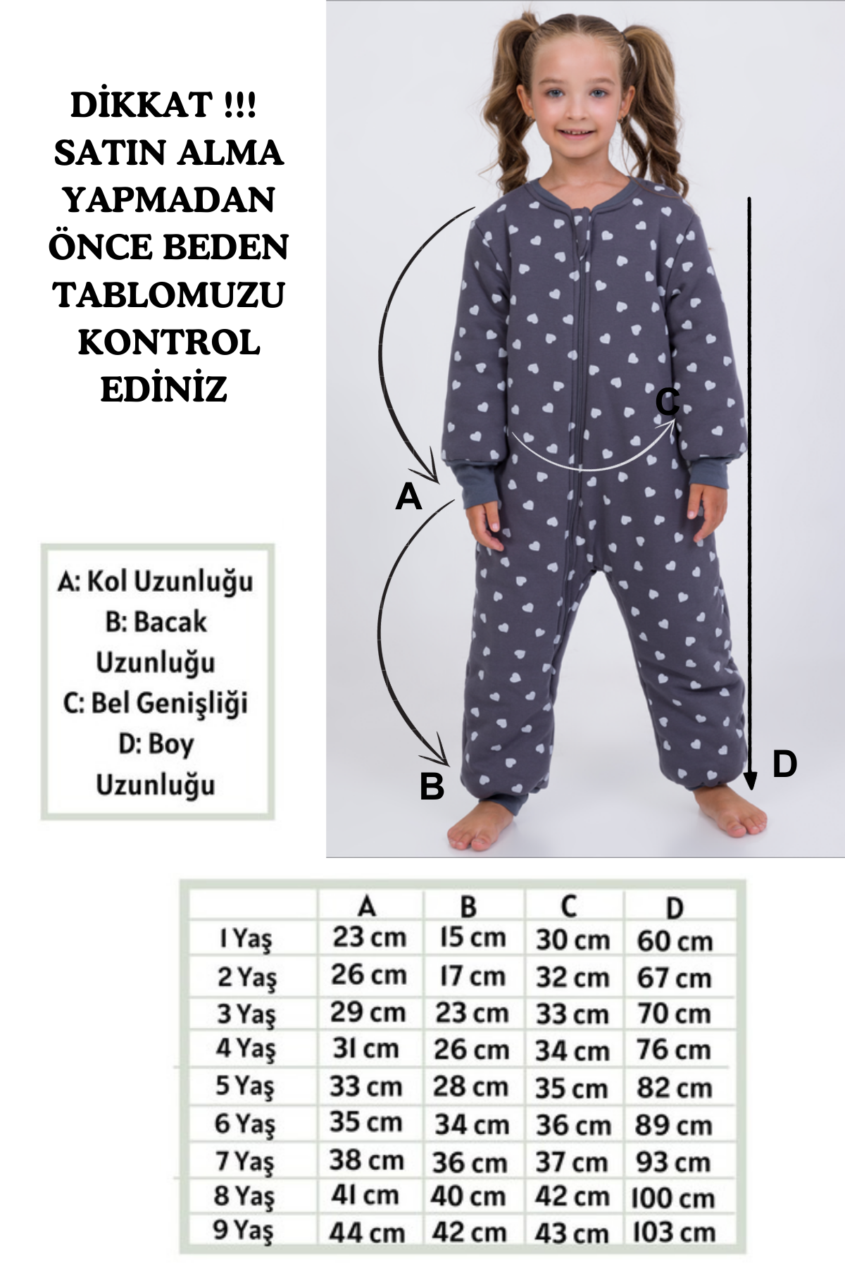 Kız Erkek Çocuk Kalın Elyaf Dolgulu Premium Kalite 2.5 Tog Desenli Uyku Tulumu