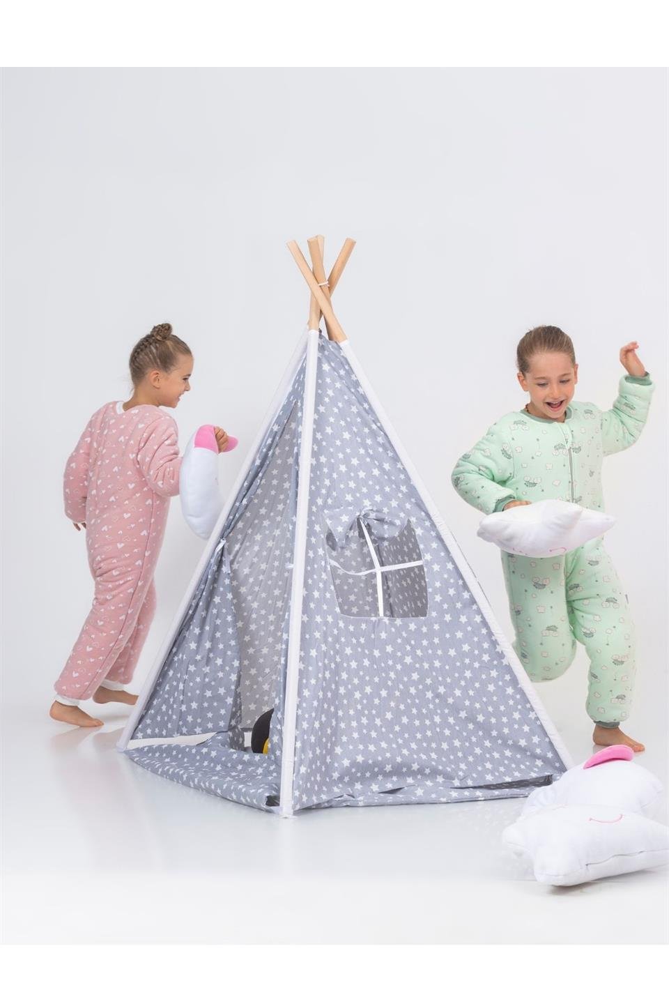 Kız Erkek Çocuk Kalın Elyaf Dolgulu Premium Kalite 2.5 Tog Desenli Uyku Tulumu